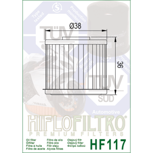 HIFLO HF117 - Yağ filtri