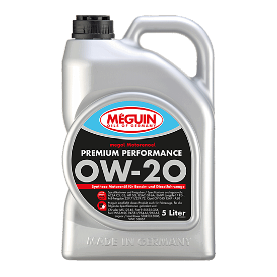 Meguin Premium Perform­ance 0W-20 5Л