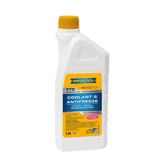 RAVENOL TTC Concentrate Protect C11 1.5Л (жёлтый)