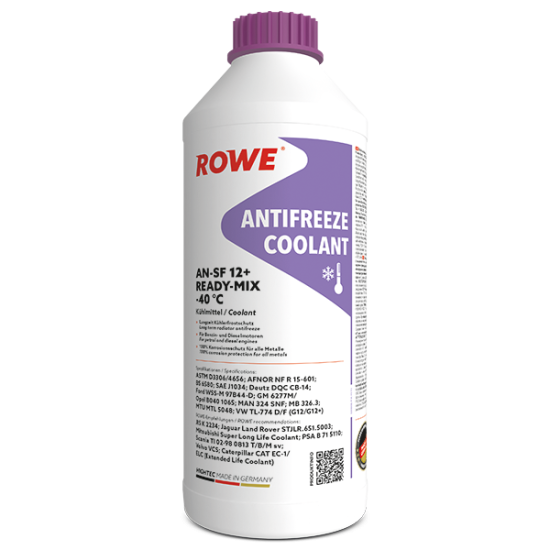 ROWE HIGHTEC ANTIFREEZE COOLANT AN-SF 12+ READY-MIX -40 °C