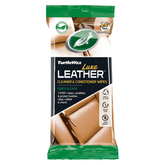 Turtle Wax Luxe Leather™ Cleaner & Conditioner Wipes
