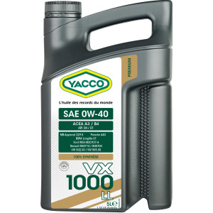 Yacco VX 1000 LL 0W-40 5L