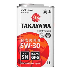 TAKAYAMA SAE 5W-30 ILSAC GF-5 API SN 1L