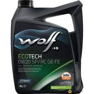 WOLF ECOTECH 0W-20 SP/RC G6 FE 4L