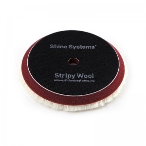 Stripy Wool Pad - qırxılmış xəz cilalama yastığı 130mm