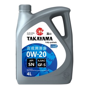 TAKAYAMA SAE 0W-20 ILSAC GF-5 API SN 4L