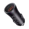 Baseus Golden Contactor Max fast car charger USB + USB type C 60 W Quick Charge dark gray (CGJM000113)
