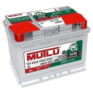Mutlu AGM.L2.60.068.A 12V 60AH