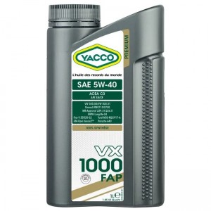 Yacco VX 1000 FAP 5W-40 1Л