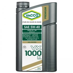 Yacco VX 1000 LL 5W-40 2L