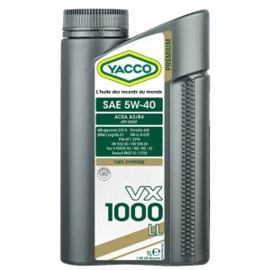 Yacco VX 1000 LL 5W-40 1L