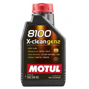 MOTUL 8100 X-CLEAN GEN2 5W-40 1L