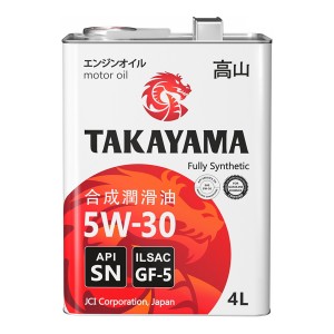 TAKAYAMA SAE 5W-30 ILSAC GF-5 API SN 4L