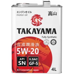 TAKAYAMA SAE 5W-20 SN ILSAC GF-5 4L