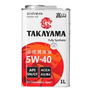 TAKAYAMA SAE 5W-40 API SN/CF ACEA A3/B4 1L