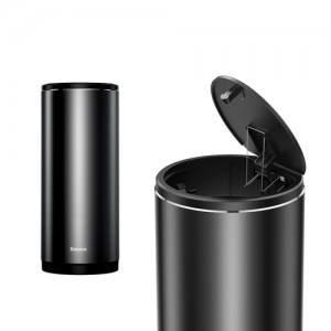 Baseus Gentleman Style Vehicle-mounted Trash Can（Trash Bag 1 roll/30）Black CRLJT-01