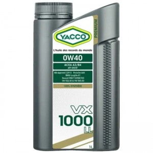 Yacco VX 1000 LL 0W-40 1L