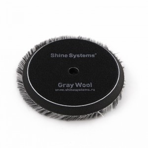 Grey Wool Pad - boz xəz cilalama yastığı 130mm